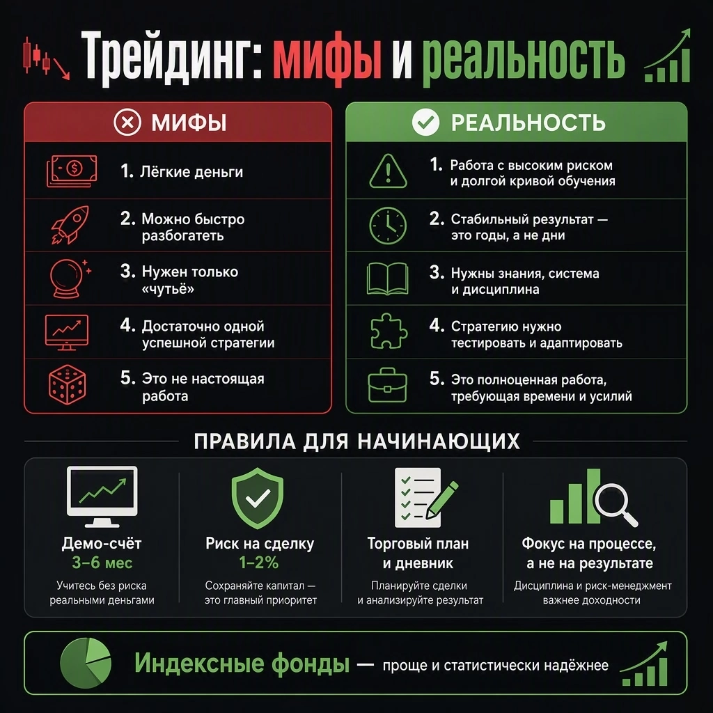Постоянный доход от трейдинга: с чего реально начать?